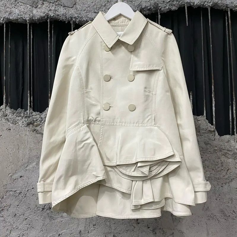 Valentino Valentino Cream Spring Autumn Women's Jacket 0089 Size ONE SIZE - 1 Thumbnail