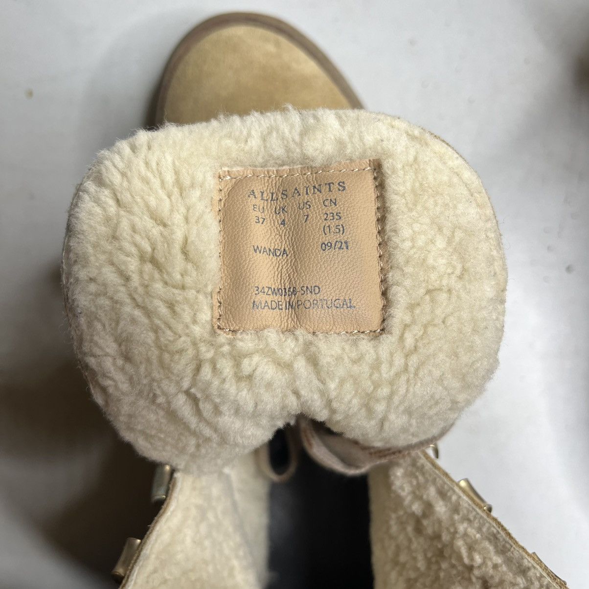 Allsaints AllSaints ‘Wanda’ shearling lace up boot Size US 7 / IT 37 - 7 Thumbnail
