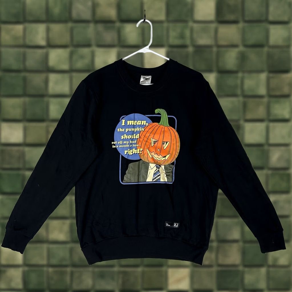Vintage The Office Sweatshirt Halloween Dwight Black Mens S NWT Pullover Crew Neck Graphic Print Size US S / EU 44-46 / 1 - 1 Thumbnail