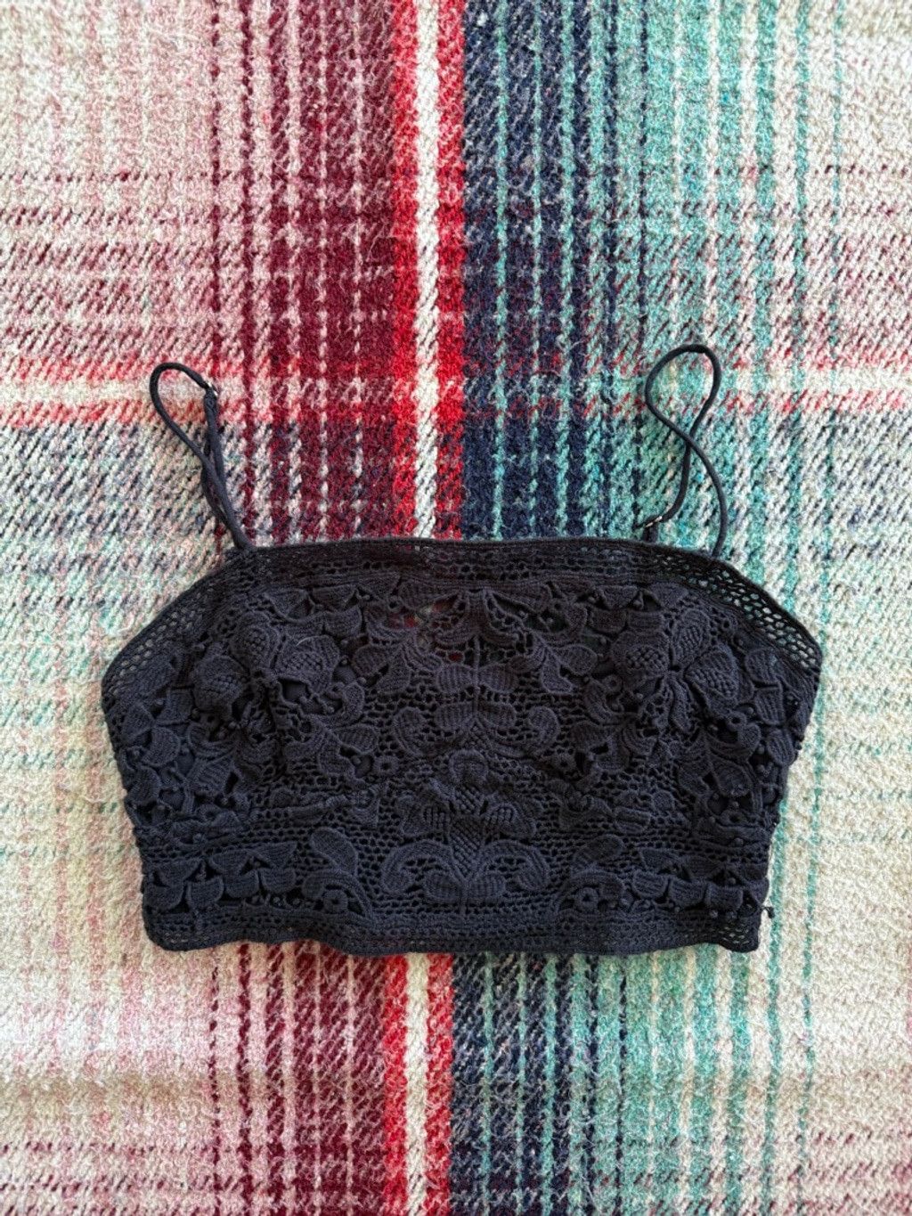 Free People Free People Black Lace Bralette One Size Size S / US 4 / IT 40 - 1 Thumbnail