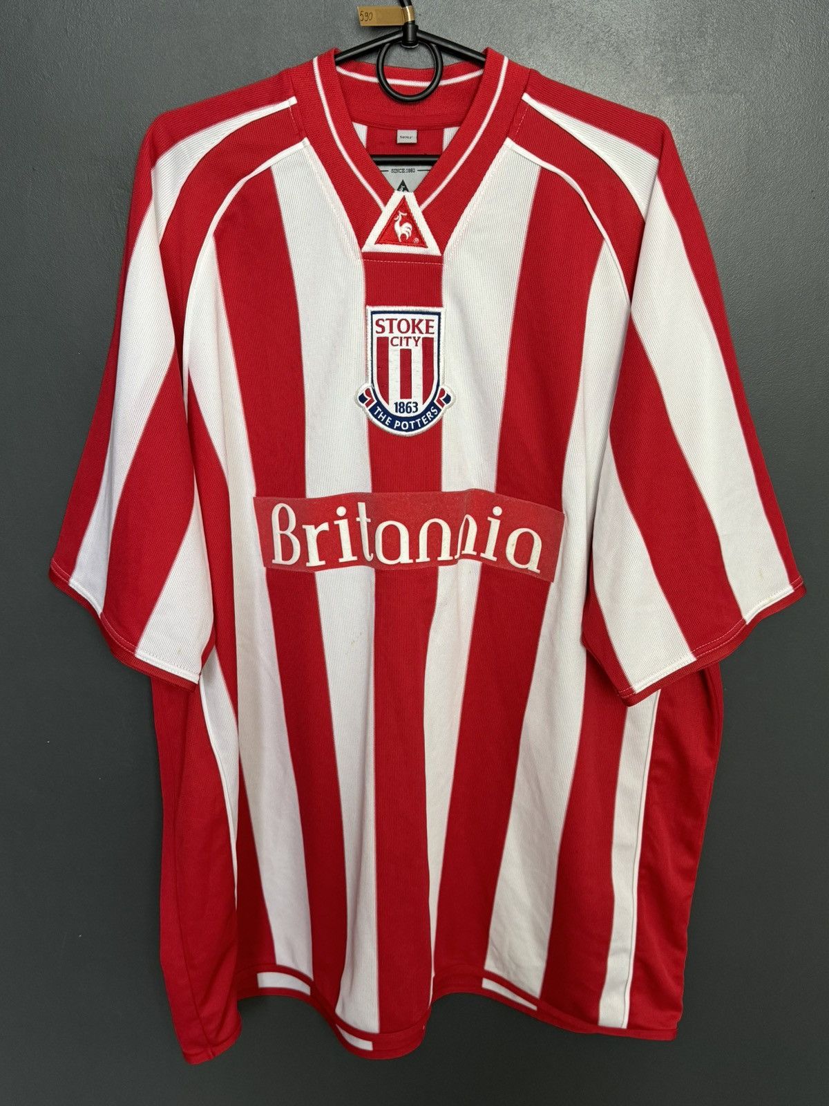 Le Coq Sportif Stoke City 01/03 Home Football Jersey Size US XXL / EU 58 / 5 - 1 Thumbnail