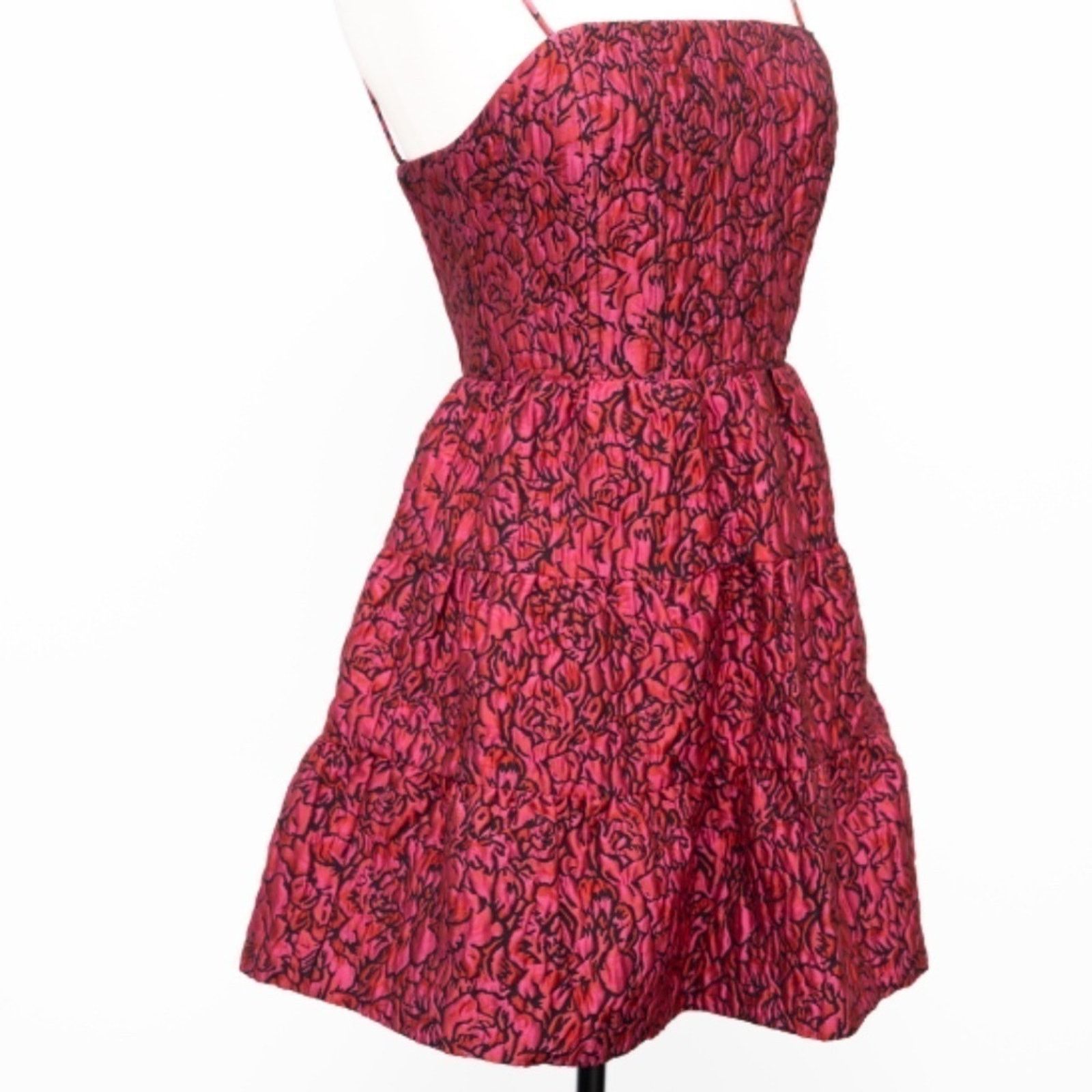 Alice + Olivia ALICE + OLIVIA. Jamila Fit-&-Flare Dress. Size XS / US 0-2 / IT 36-38 - 11 Thumbnail