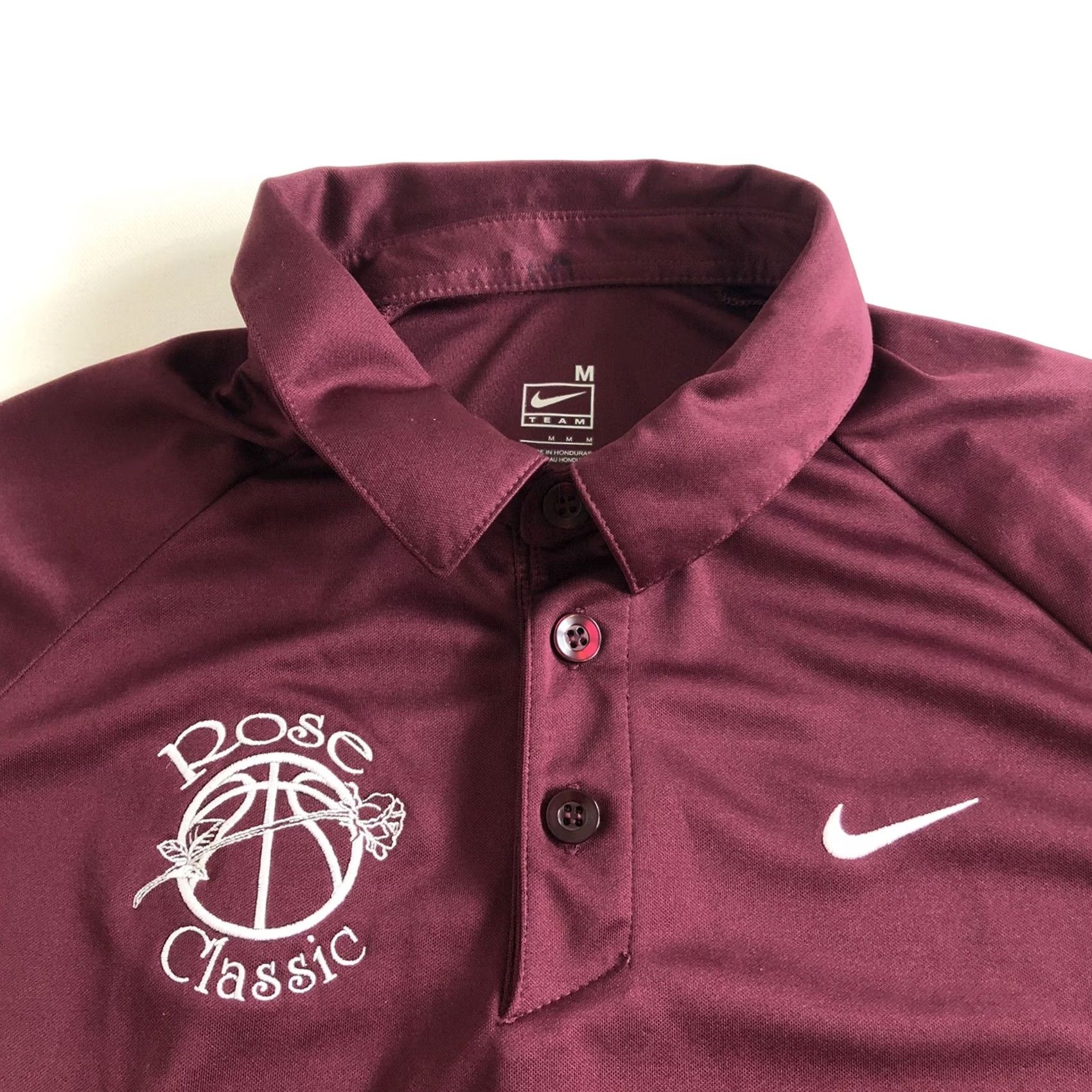 Nike Nike Team Authentic Rose Classic Polo Shirt Men's Medium Maroon Red Grafix? Size US M / EU 48-50 / 2 - 3 Thumbnail