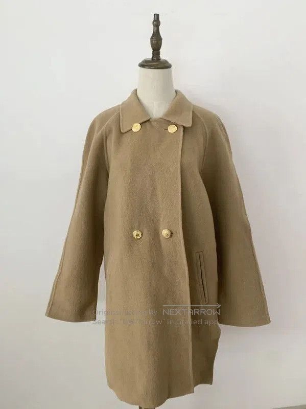 Burberry Burberry Khaki Wool Women's Coat Size M. Size M / US 6-8 / IT 42-44 - 3 Thumbnail