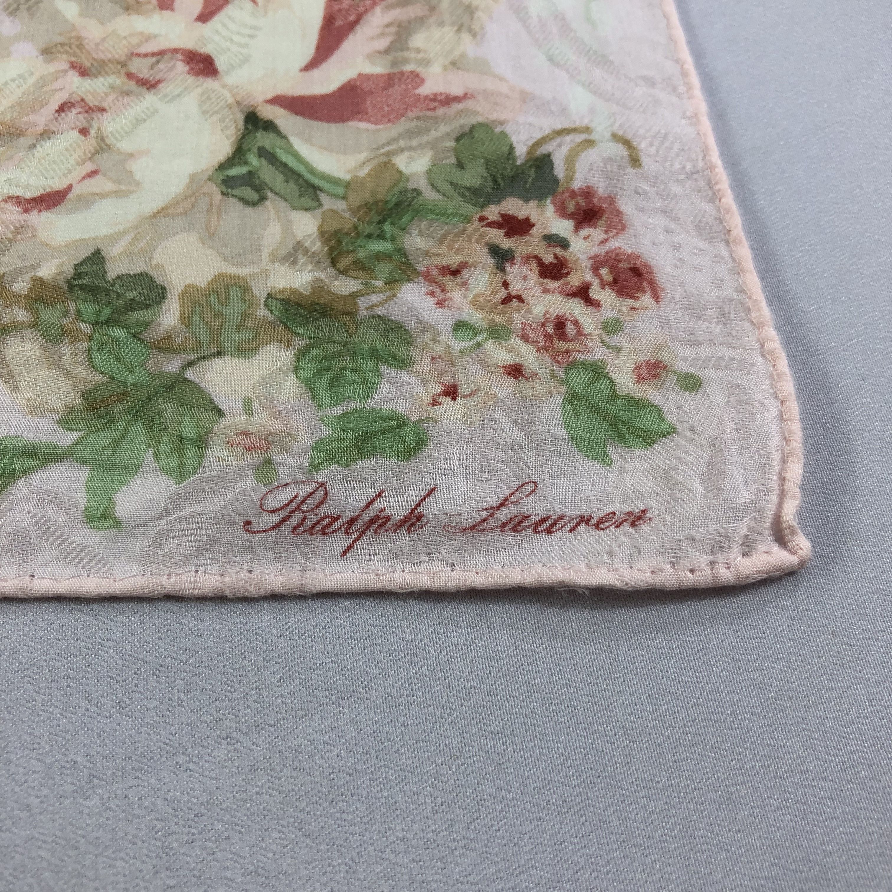 Ralph Lauren Ralph Lauren Floral Handkerchief Neckerchief Bandana H1776 Size ONE SIZE - 4 Thumbnail