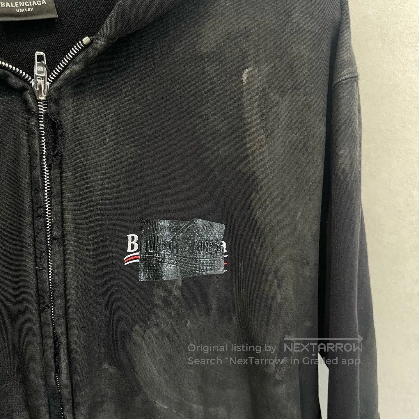Balenciaga balenciaga black zip-up hoodie for men and women. Size US M / EU 48-50 / 2 - 3 Thumbnail