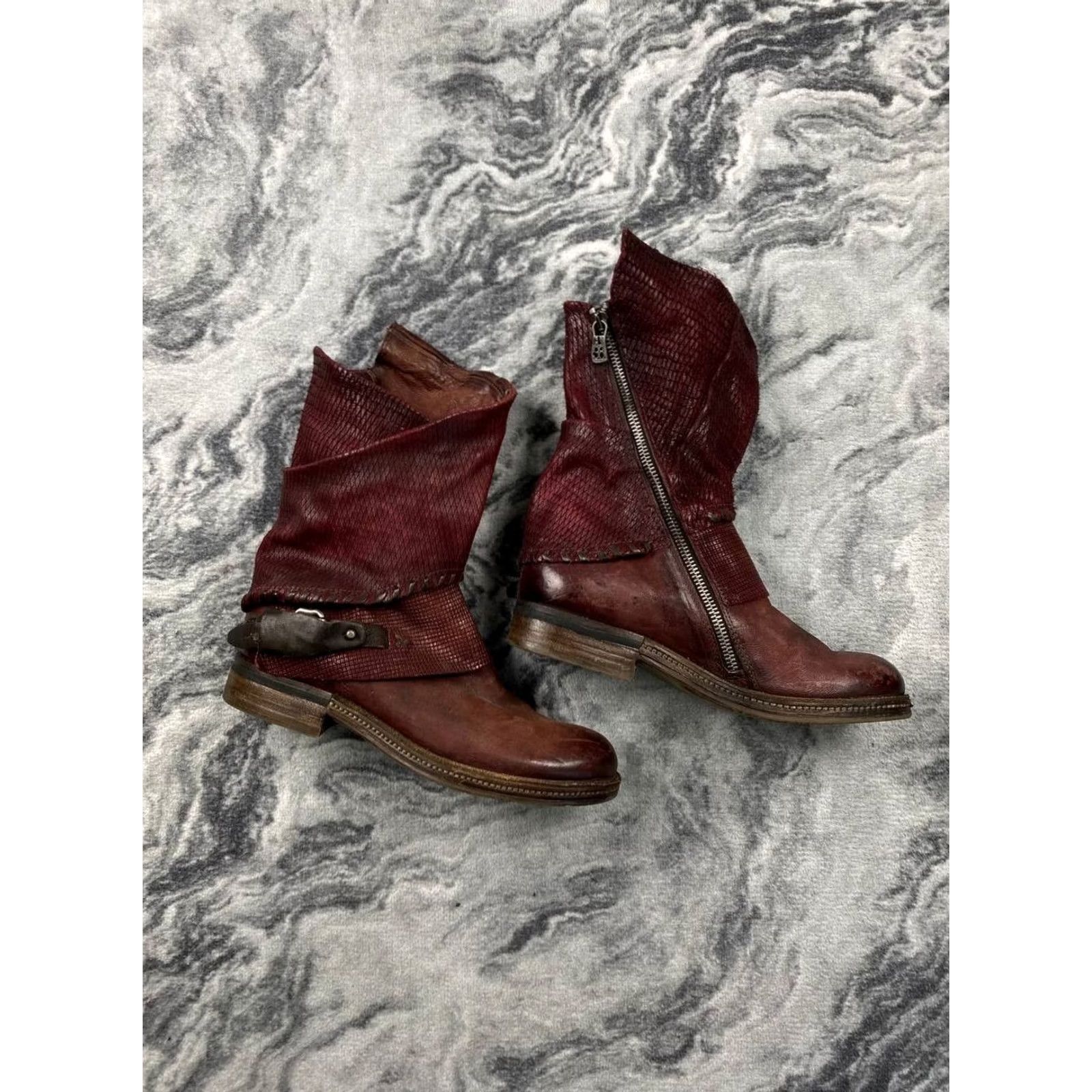 A.S.98 VINTAGE? No, A.S.98 Leather Ankle Boots Women Size 38 Brown Boots Mens? Girls? Women? (Adjusting title) Size US 8 / IT 38 - 2 Thumbnail