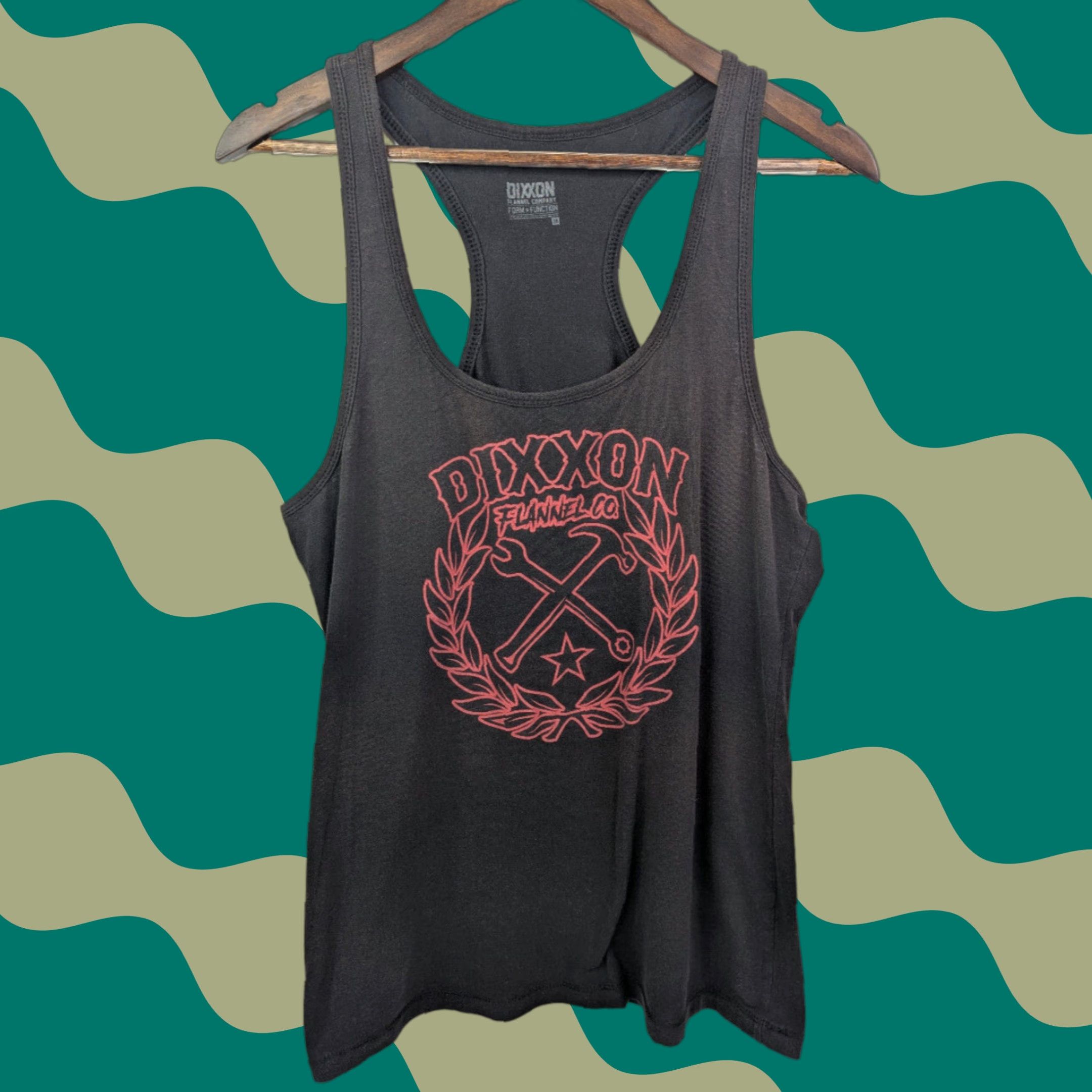 Vintage Dixxon Tank Top Men's 2X Black Red Graphic Muscle Form Function Gym Workout Size US XXL / EU 58 / 5 - 1 Thumbnail