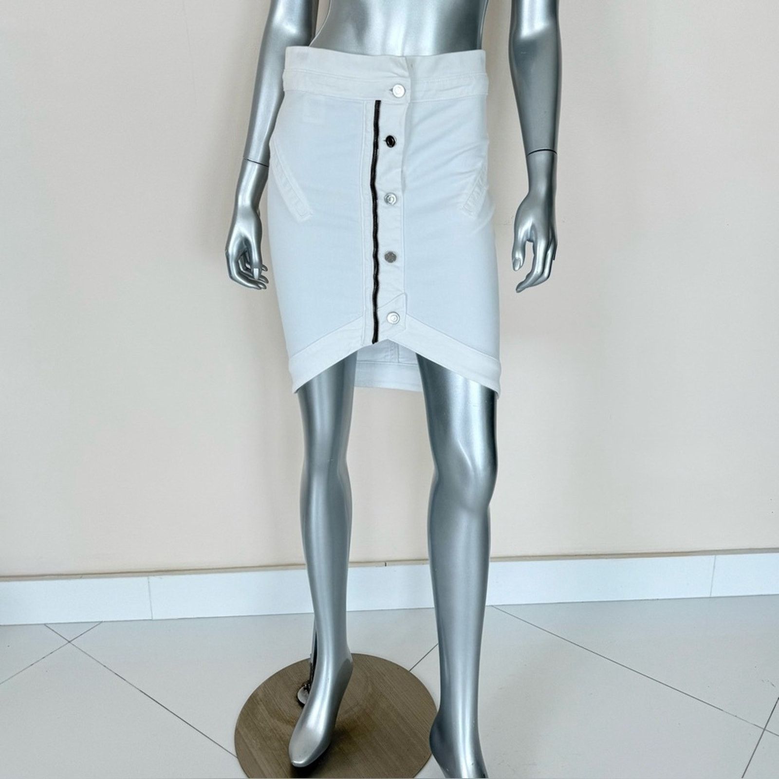 Rta RtA women jeans white skirt size S Retail 320$ Size 25" / US 0 / IT 36 - 1 Thumbnail