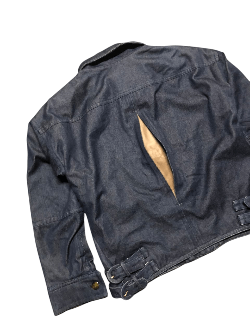 Kensho Abe Vintage 511 Kensho Abe Denim Jacket Leather Part Rare Size S / US 4 / IT 40 - 8 Thumbnail