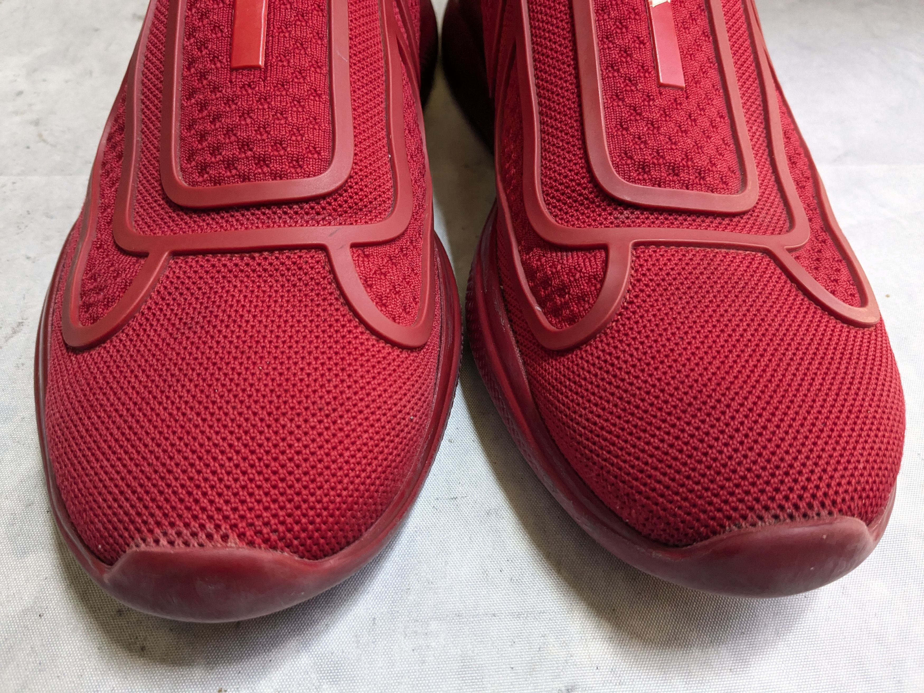Prada Prada America's Cup Sneakers Red 9 Knit Low Tops Size US 9 / EU 42 - 4 Thumbnail