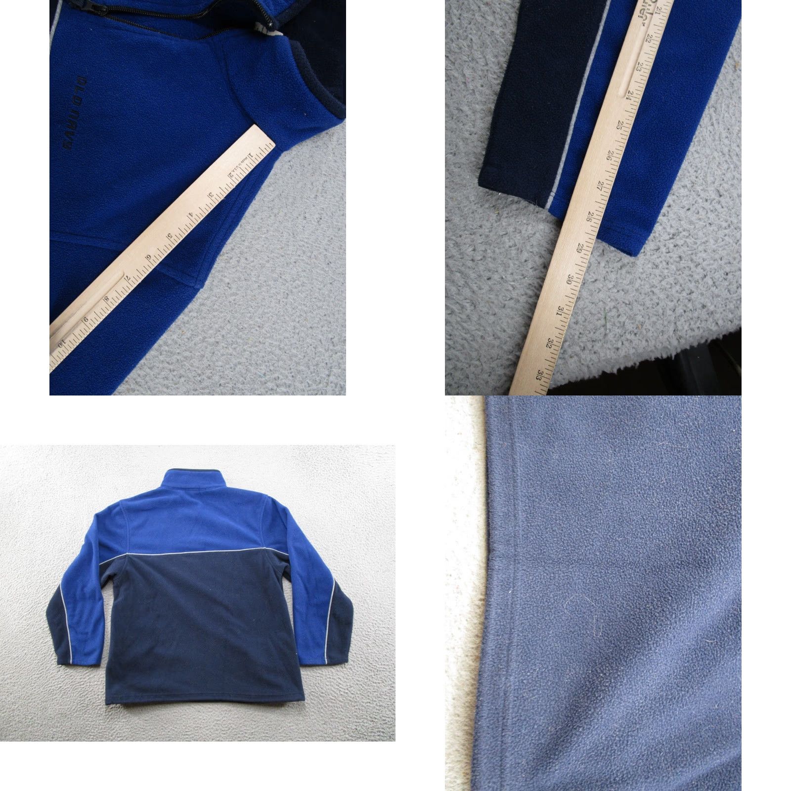 Old Navy VINTAGE Old Navy Mens Sweater 1/4 Zip Fleece Jacket L Blue Pullover Nightwear Casual 2 Tone Knit Zipper Mens Size US L / EU 52-54 / 3 - 8 Thumbnail