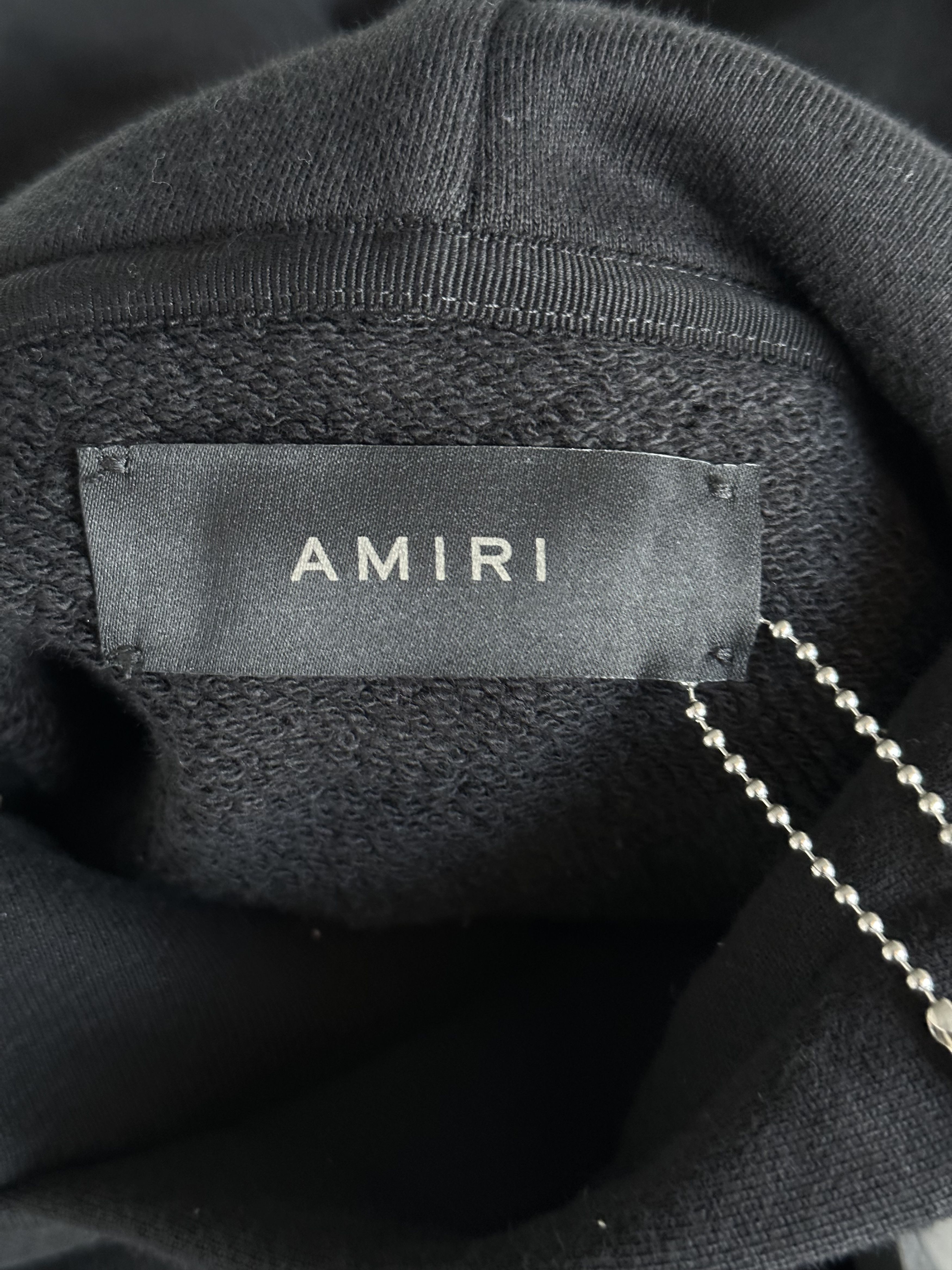 Amiri Amiri Black & White 22 Distressed Logo Hoodie Size US XXL / EU 58 / 5 - 3 Thumbnail