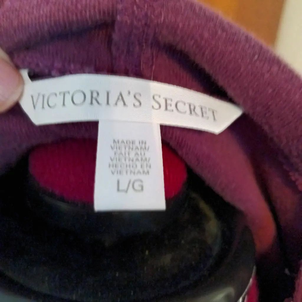 Victoria's Secret Vintage Y2K Victoria’s Secret Velour Zip Hoodie Size L / US 10 / IT 46 - 8 Thumbnail