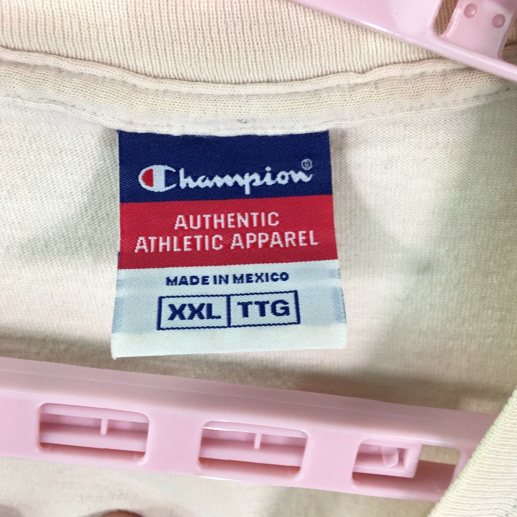 Champion Champion T-Shirt Men 2XL Beige Short Sleeve Crew Neck Breathable Athletic Regular Size XXL Mens Size US XXL / EU 58 / 5 - 3 Thumbnail