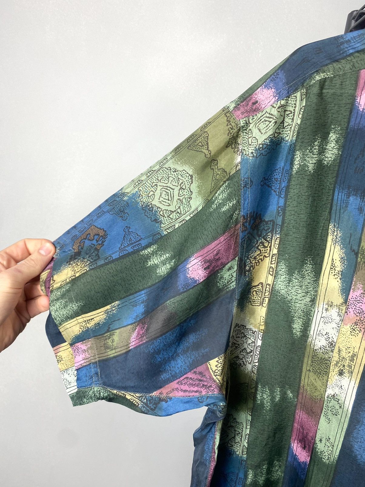 SikSilk Vintage 1990’a Silk Shirt Camp Collar Dior Style Size US XL / EU 56 / 4 - 6 Thumbnail