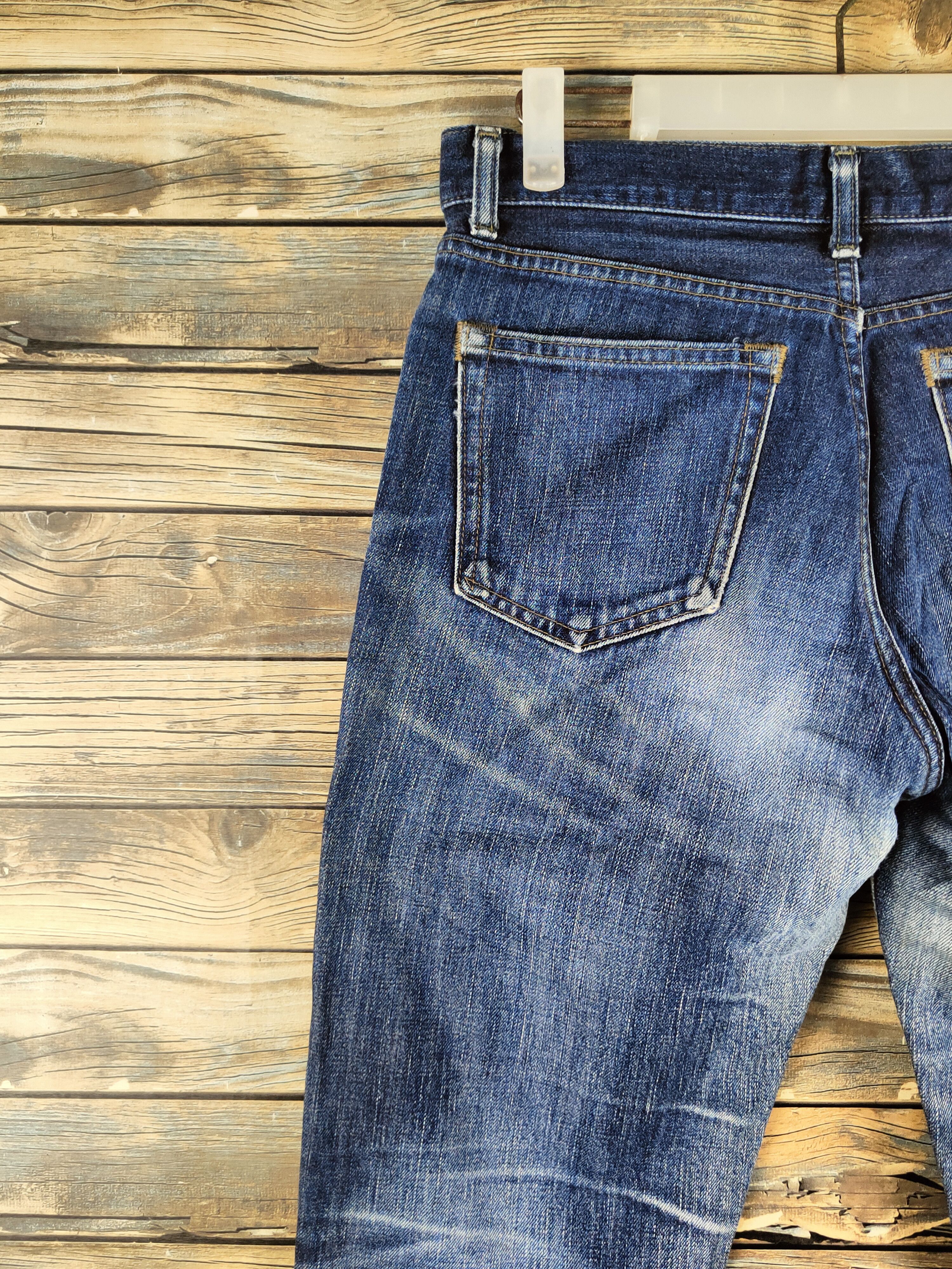 Margaret Howell DL Margaret Howell-Edwin Distressed Ripped Jeans #46-890 Size US 29 - 8 Thumbnail