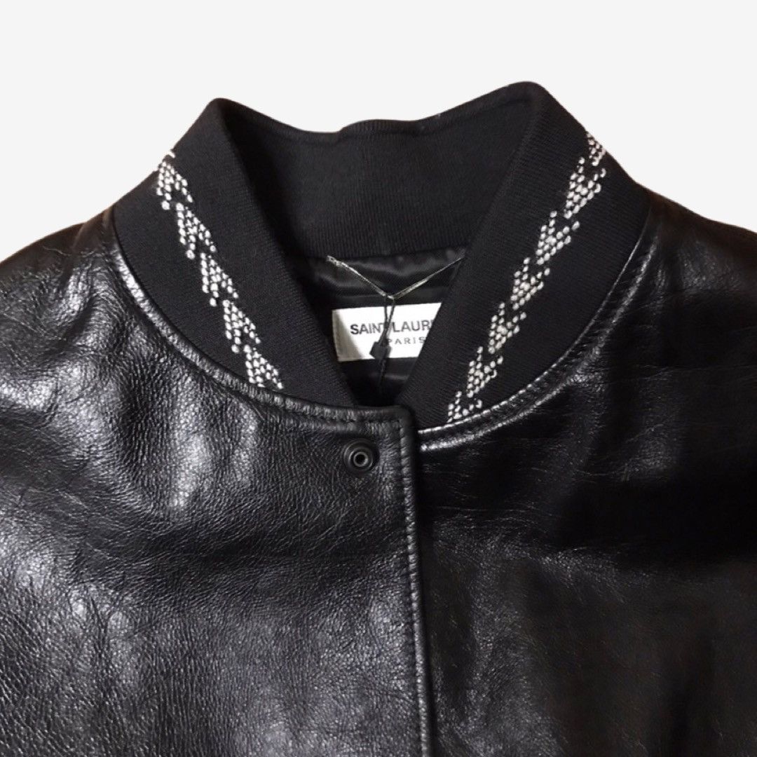 Saint Laurent Paris *2017* Saint Laurent Paris Ikarus Leather Bomber Sz. 54 Size US L / EU 52-54 / 3 - 5 Thumbnail
