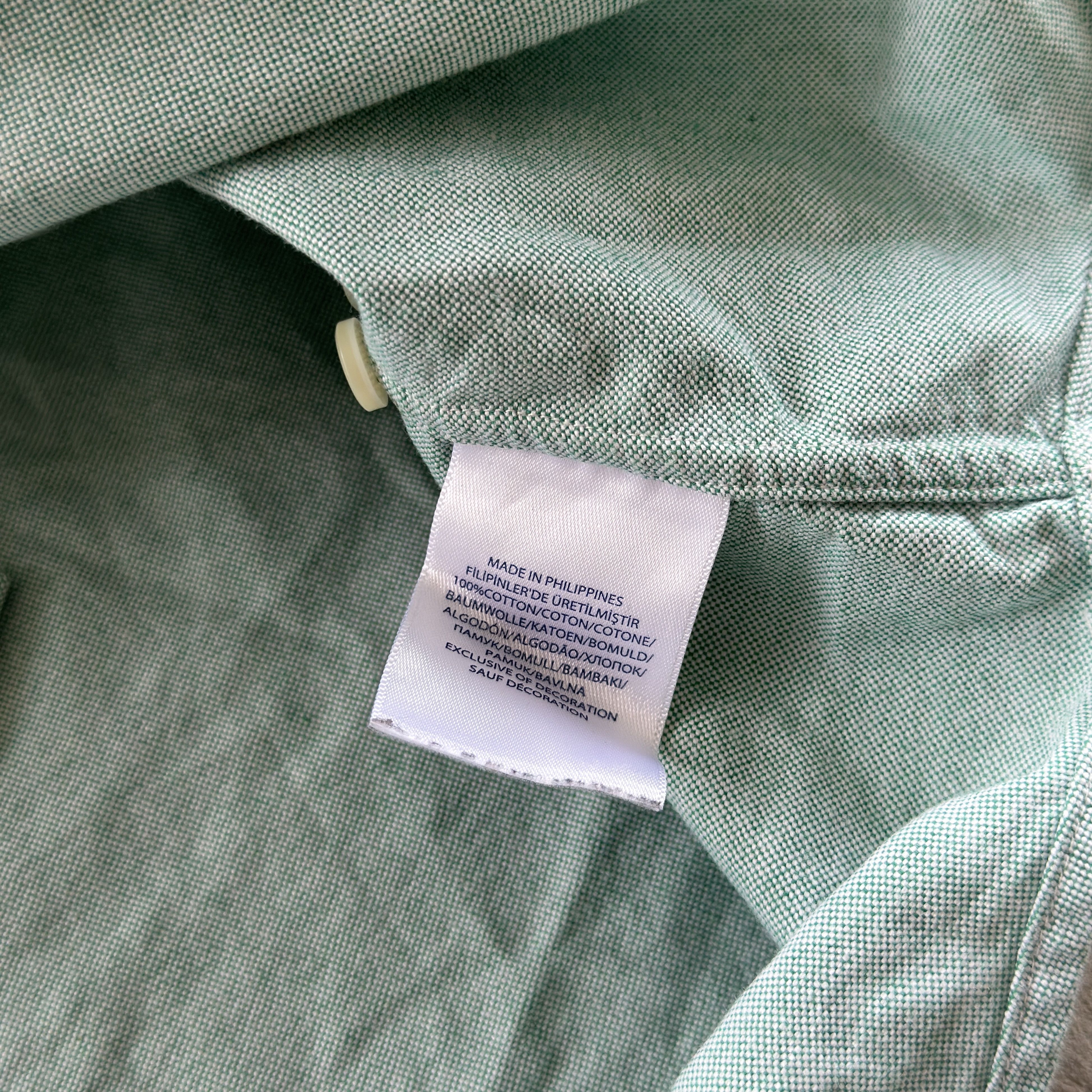Polo Ralph Lauren Ralph Lauren Slim L Light Green Button Shirt Size US L / EU 52-54 / 3 - 6 Thumbnail