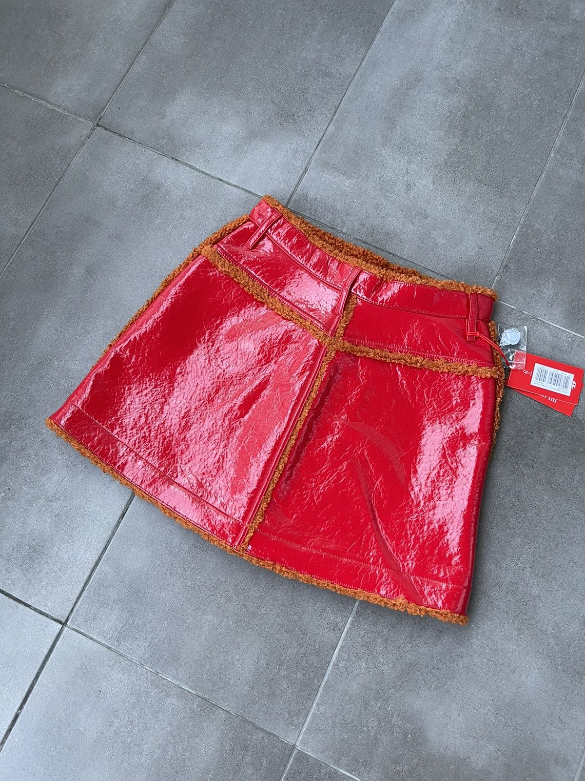Diesel !DS! DS23 Diesel O-Neillia Red Regular Shine Skirt Size 27" / US 4 / IT 40 - 12 Thumbnail