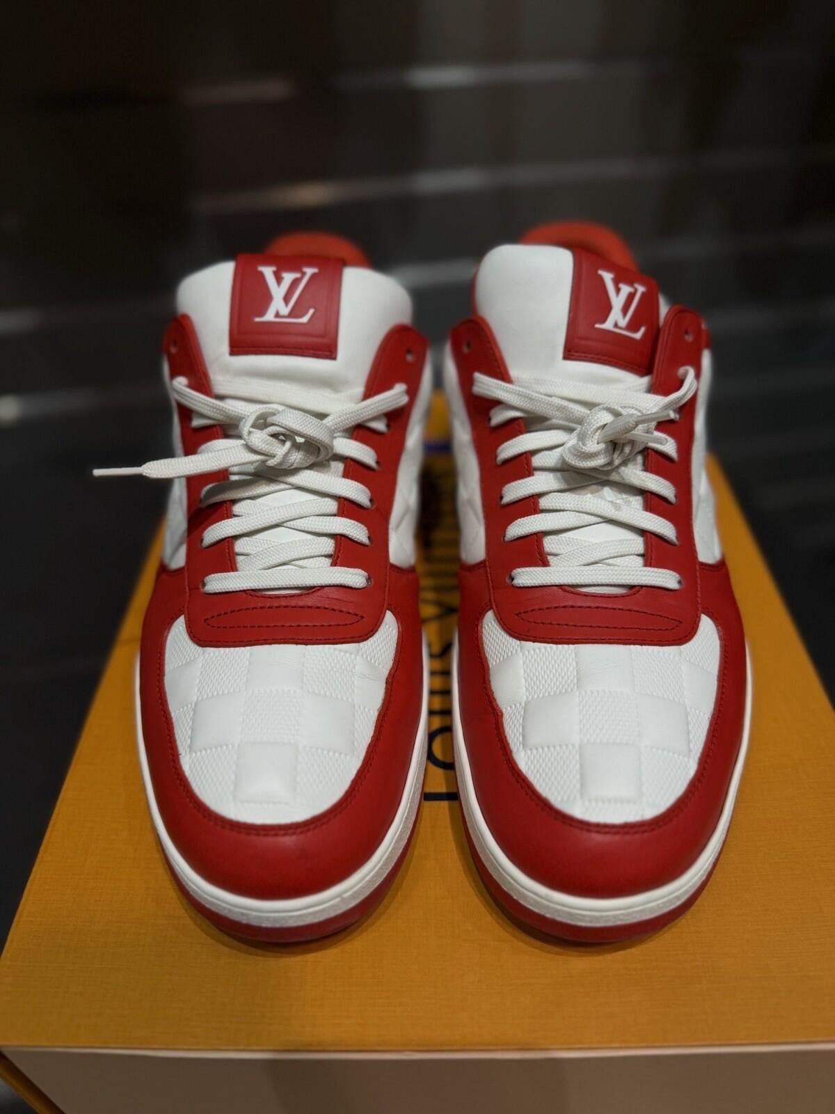 Louis Vuitton Louis Vuitton Rivoli Red Low Top Sneakers Size 10LV/11US Size US 11 / EU 44 - 6 Thumbnail