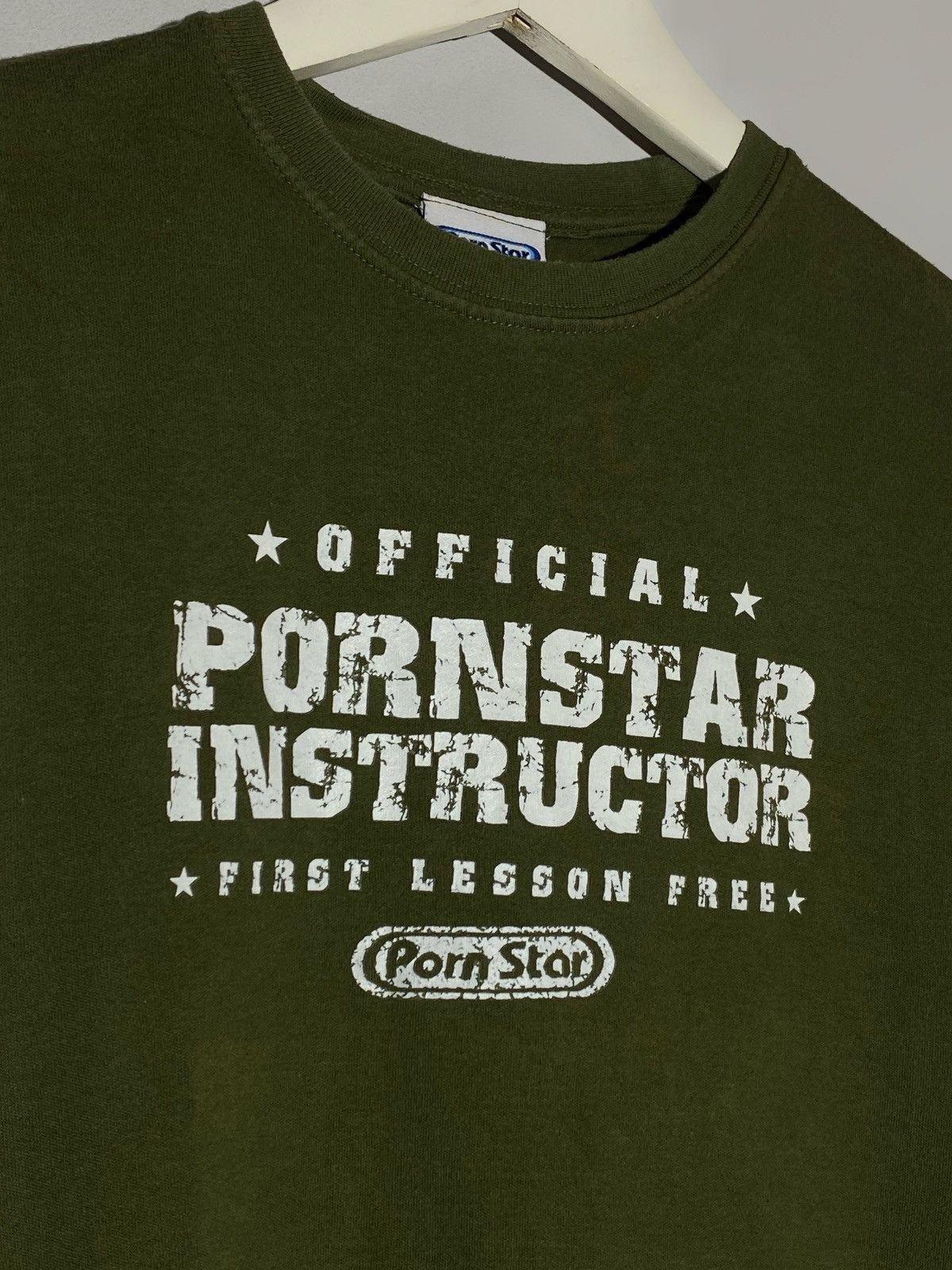 Vintage PornStar Instructor “First Lesson Free” y2k skate grunge tee Size US S / EU 44-46 / 1 - 4 Thumbnail