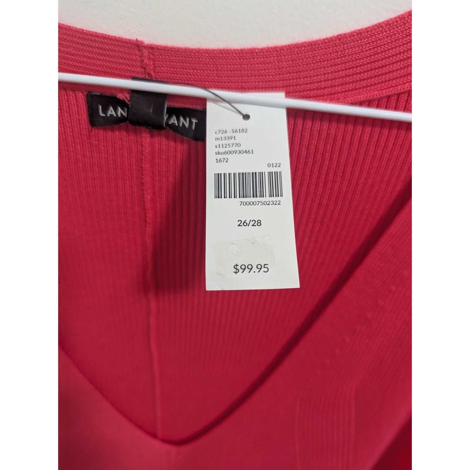 Other NWT Lane Bryant V-Neck Pink Sweater Dress Size 26/28 Beauti Size 3XL / US 20-22 - 2 Thumbnail