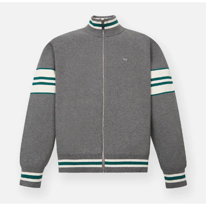 image of Paper Planes Men's Full Milano Track Jacket L in Grey (Size Large)