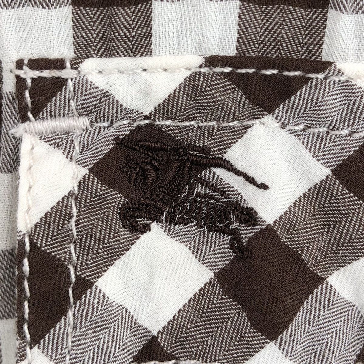 Burberry Burberry London Blue Label Mens Checkered Short Sleeve Shirt Size US M / EU 48-50 / 2 - 6 Thumbnail