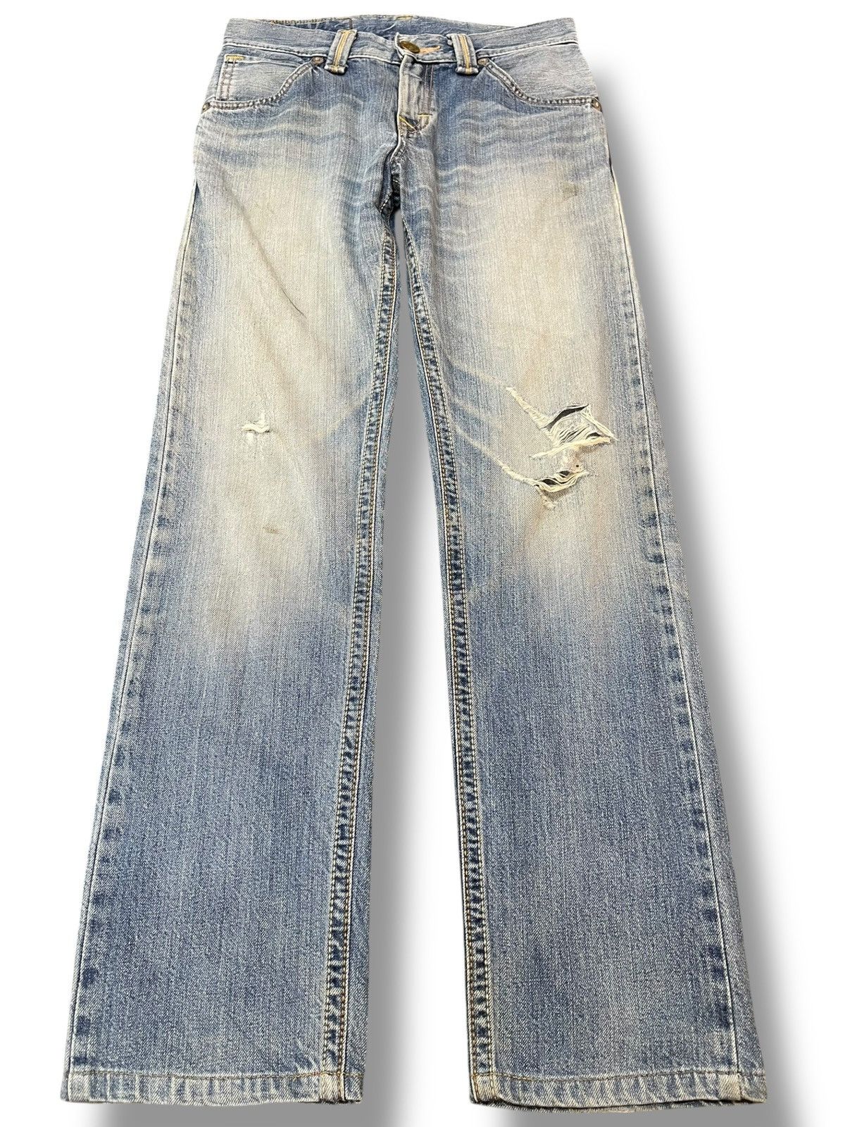 Edwin Vintage Edwin Exclusive Vintage Faded Distressed Denim Size US 29 - 1 Thumbnail