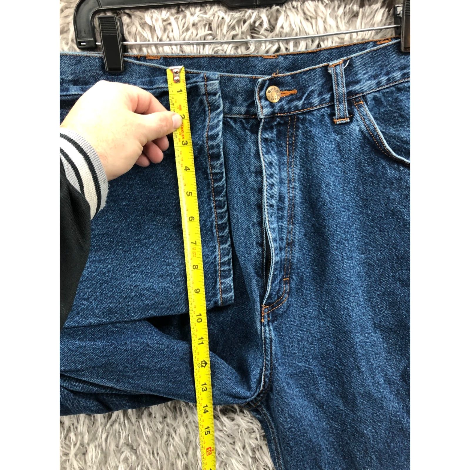 Denime Work N Sport Jeans Mens Straight Leg 36 Dark Blue Denim City 5-Pocket Jeans Mens Size US 36 / EU 52 - 4 Thumbnail