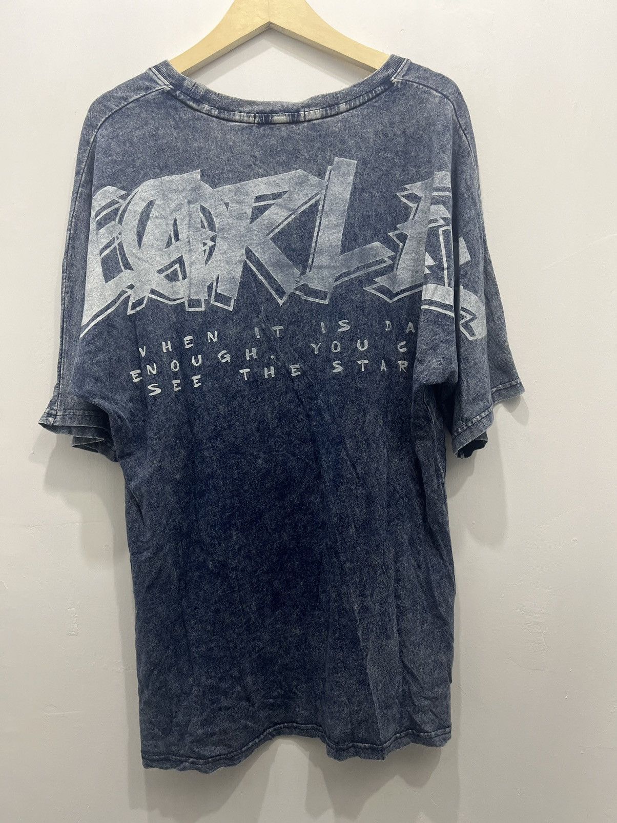 Japanese Brand Fearless Anarchy Street Poem Blue Denim Banksy Style Size US M / EU 48-50 / 2 - 7 Thumbnail