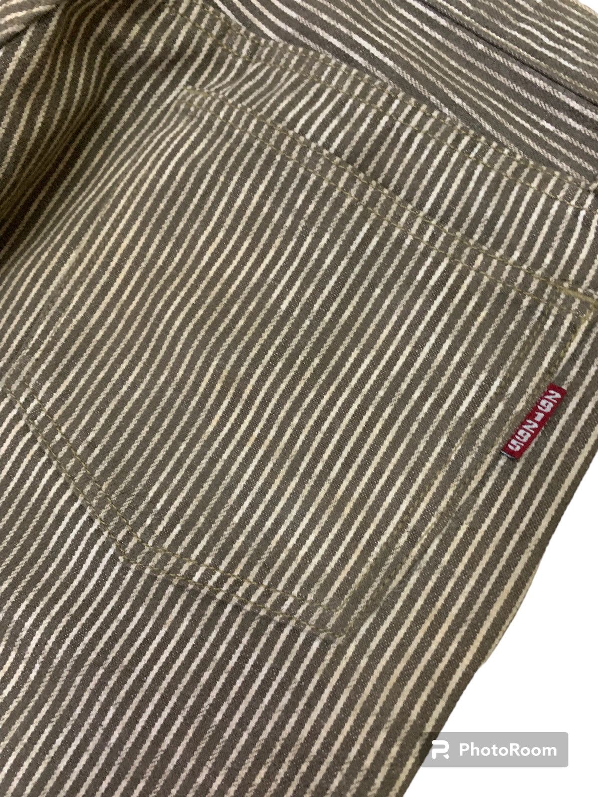 If Six Was Nine Vintage Japanese 291295 Homme Camo Striped Pant Size US 29 - 5 Thumbnail