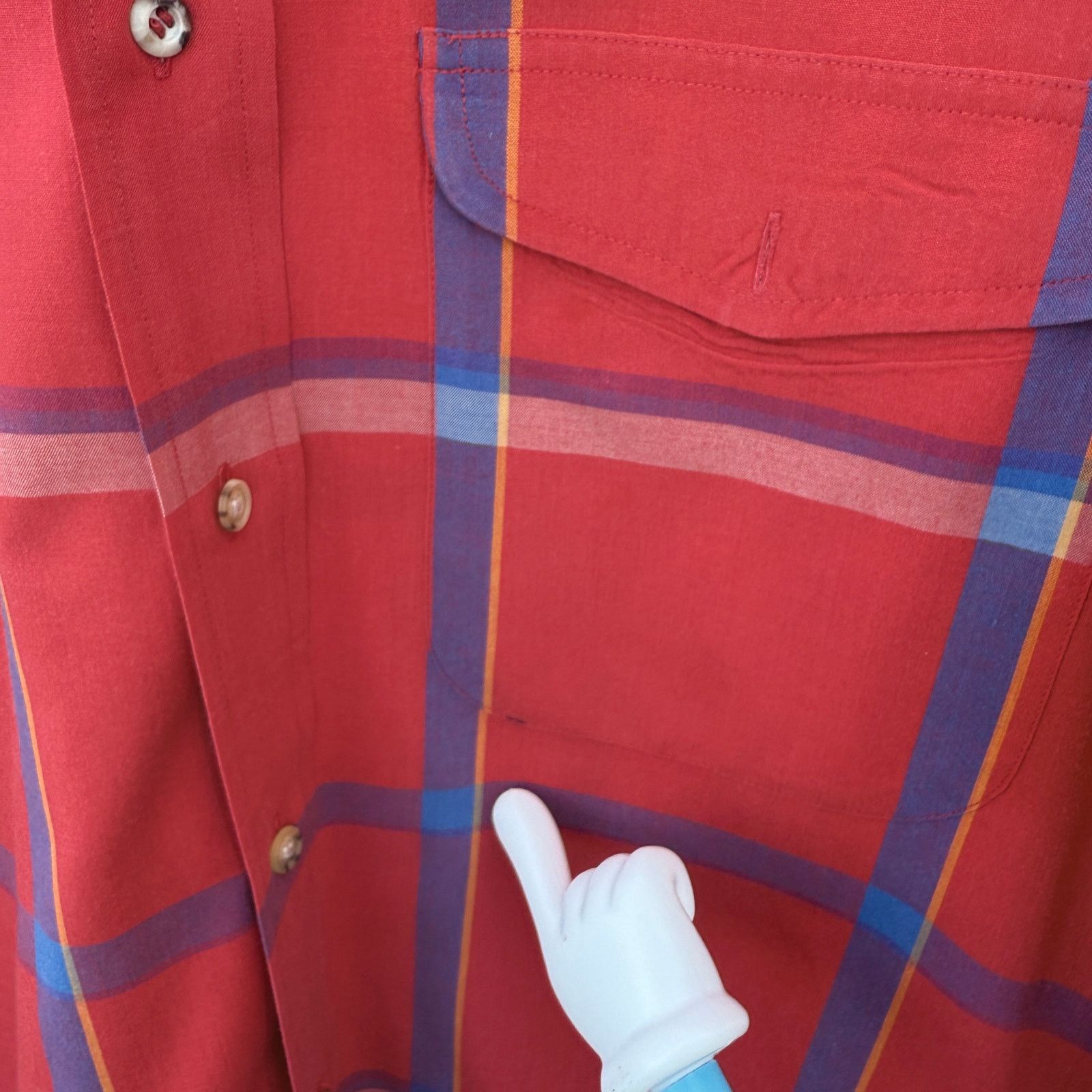 Izod Vintage IZOD VINTAGE MENS BUTTON DOWN COTTON PLAID medium Size US M / EU 48-50 / 2 - 9 Thumbnail