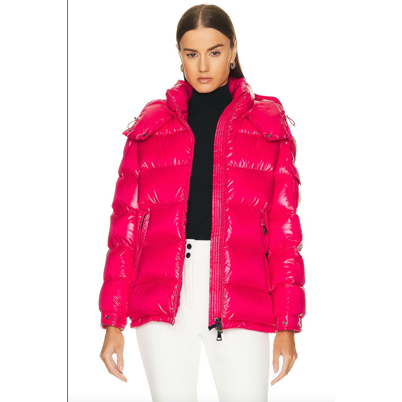 image of Moncler Maire Water Resistant Down Puffer Jacket Pink 2, Women's (Size Small)