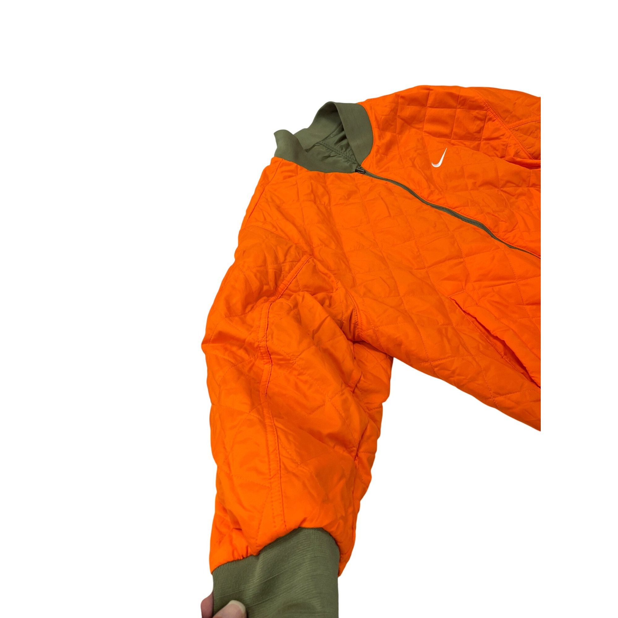 Nike Nike Mens Olive Green orange reversible Bomber Jacket SZ 1X Size US XL / EU 56 / 4 - 12 Thumbnail