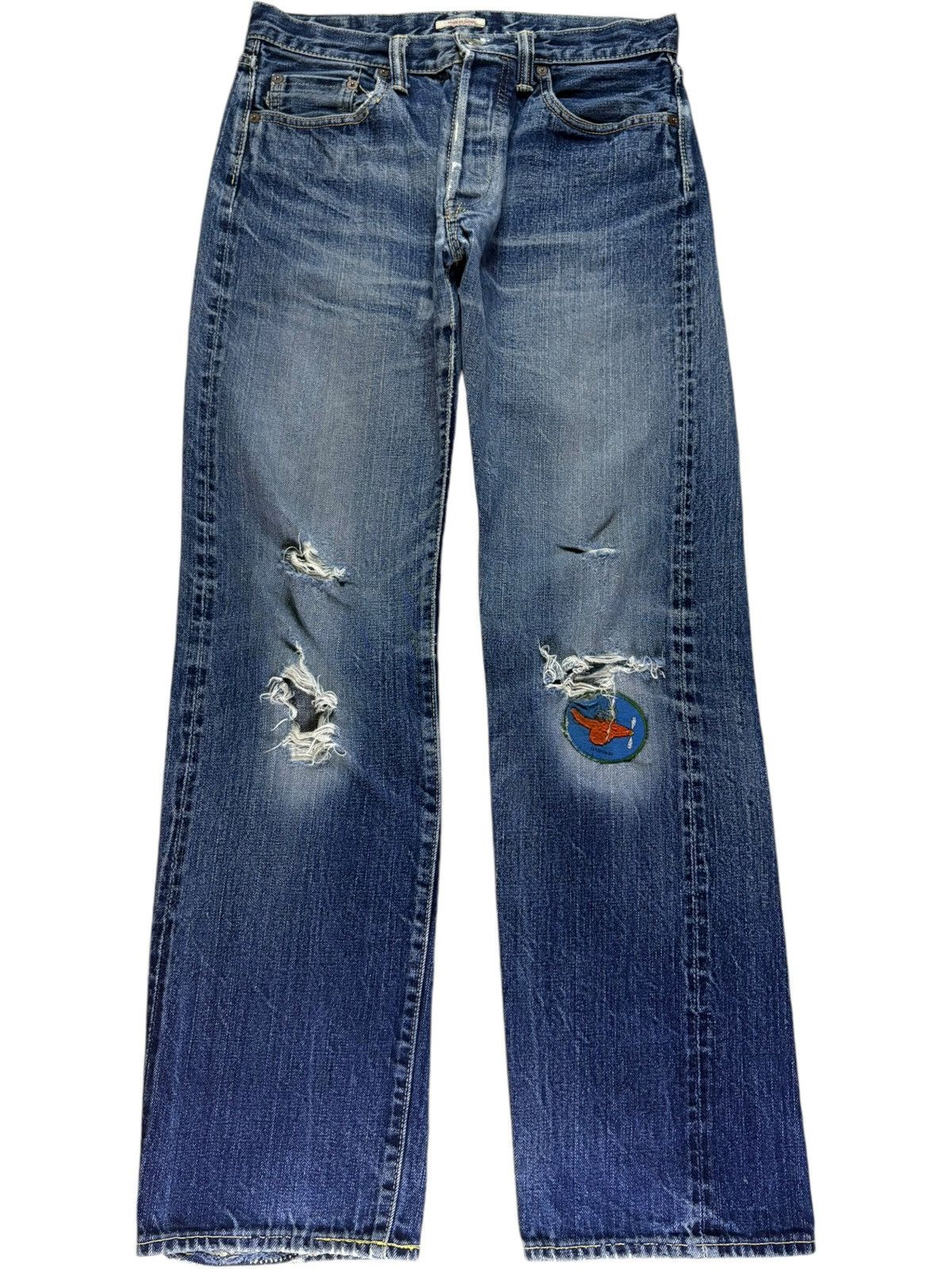 Eternal Vintage Eternal Japanese Selvedge Bartacks Loose Jeans Size US 31 - 2 Thumbnail