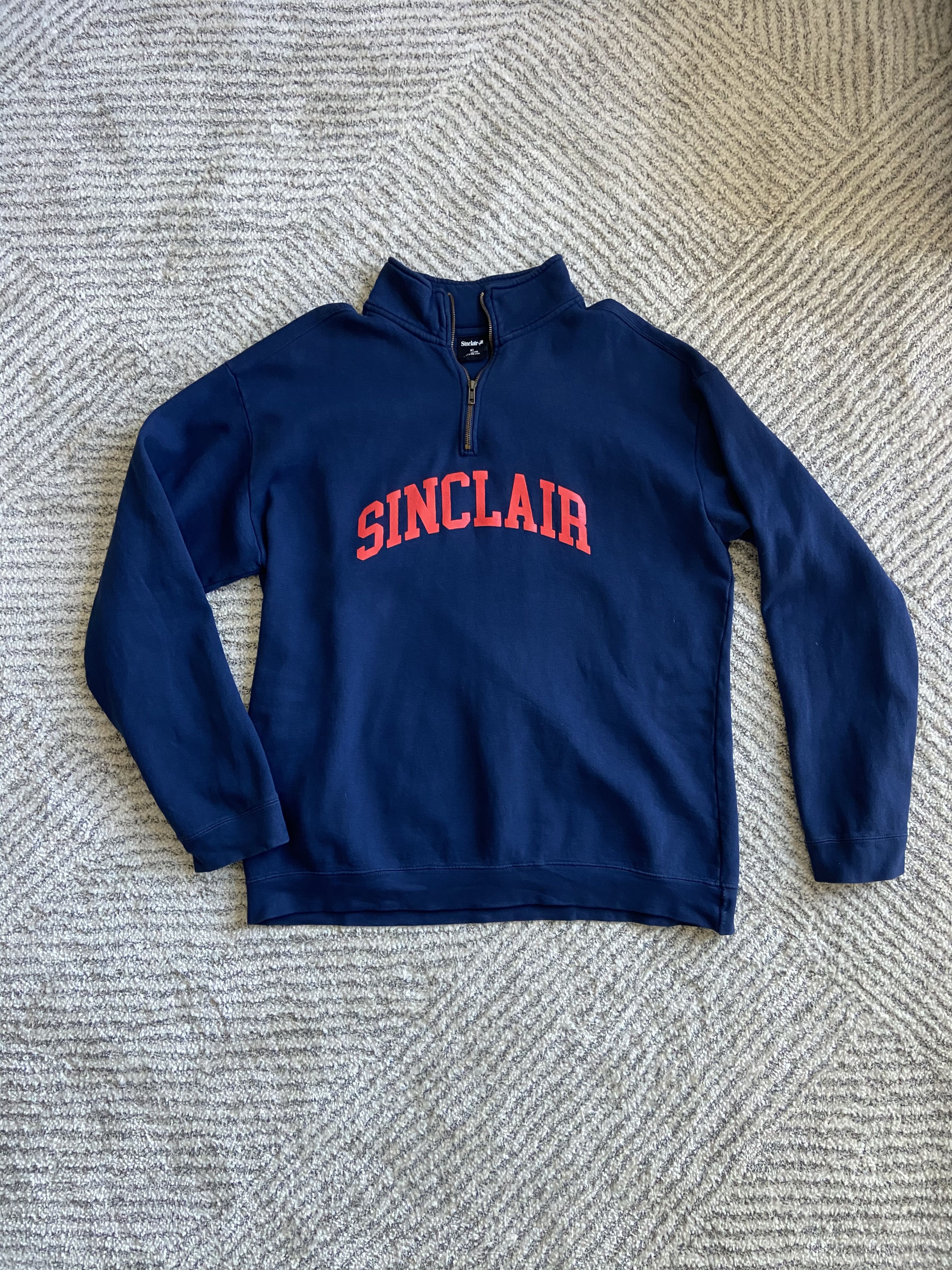 Image of Sinclair Global “Sinclair” Quarter Zip - Mint Condition in Blue, Men's (Size XL)