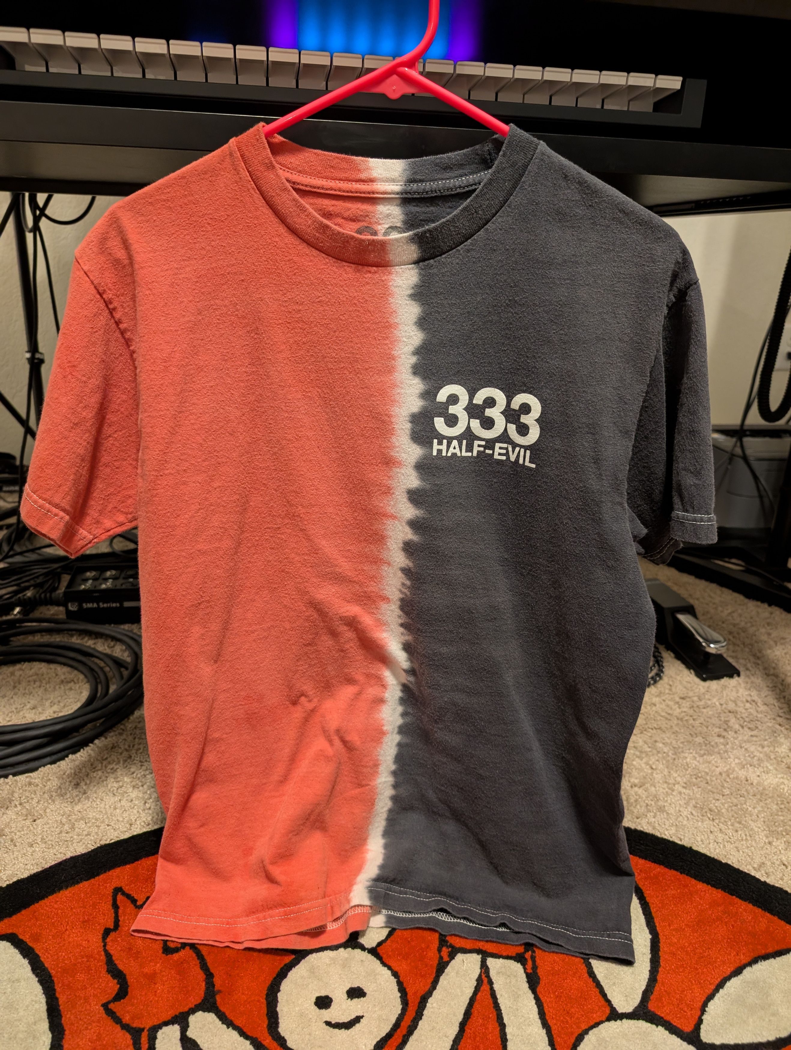 Half Evil Half Evil 333 Red/Black Split Dye Shirt Size US M / EU 48-50 / 2 - 5 Thumbnail