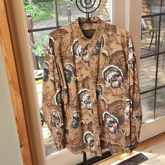 Vintage Bluff Creek Outfitters Graphic Turkey Long Sleeve Casual But Size US L / EU 52-54 / 3 - 2 Thumbnail