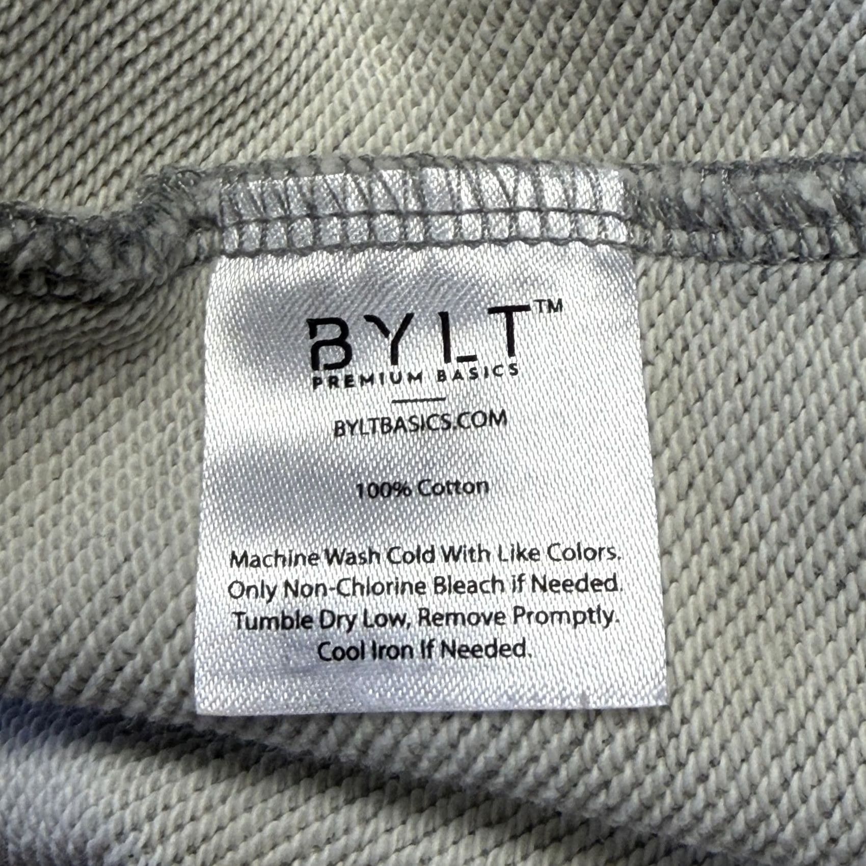 Vintage BYLT Sweatshirt Mens M Gray Core Crewneck Pullover Cotton Embroidered Logo Size US M / EU 48-50 / 2 - 7 Thumbnail