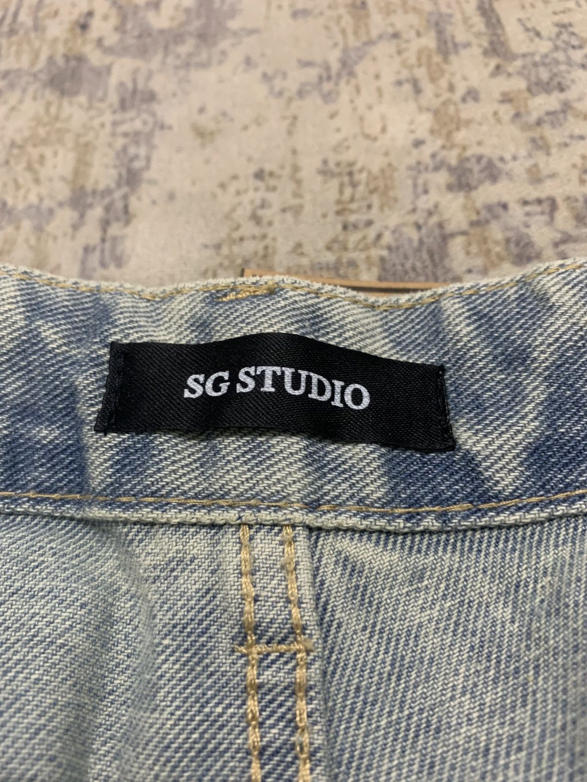 Jean Vintage Cargo Baggy Jeans Wide Leg Fit Utility Streetwear Size US 28 / EU 44 - 10 Thumbnail