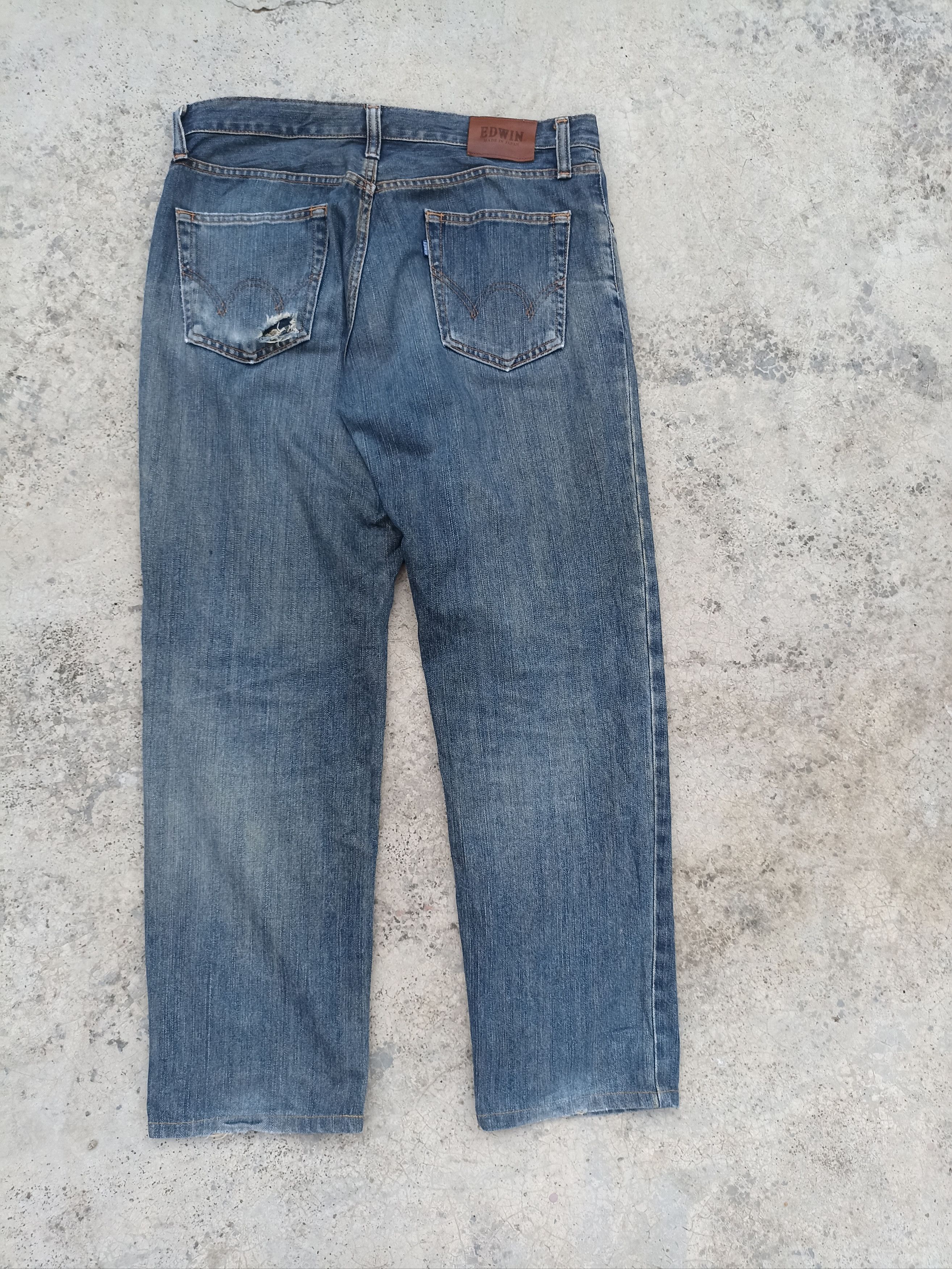 Beauty Beast Vintage Edwin Jeans distressed beauty beast Size US 34 / EU 50 - 5 Thumbnail