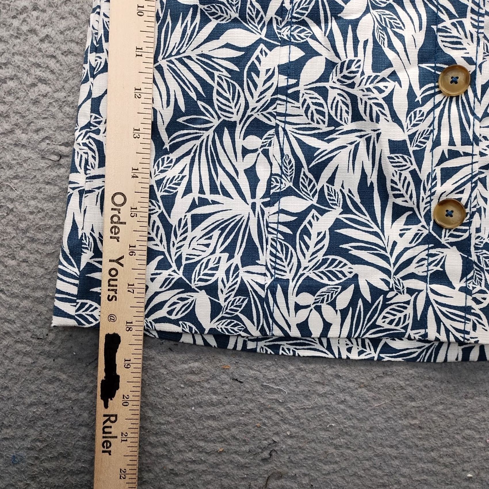 Loft LOFT Womens Skirt 6 A-Line Leaf Print Multicolor Cotton With Stretch Lined Button Zip Front Back Female Size 6 Short NWT Size 28" / US 6 / IT 42 - 4 Thumbnail