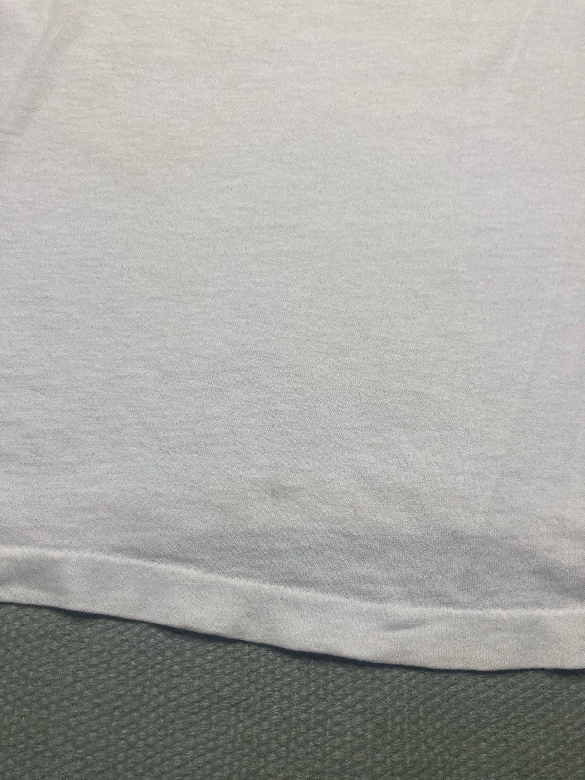 Vintage Vtg blank white t shirt v neck hanes soft cotton worn large Size US L / EU 52-54 / 3 - 8 Thumbnail