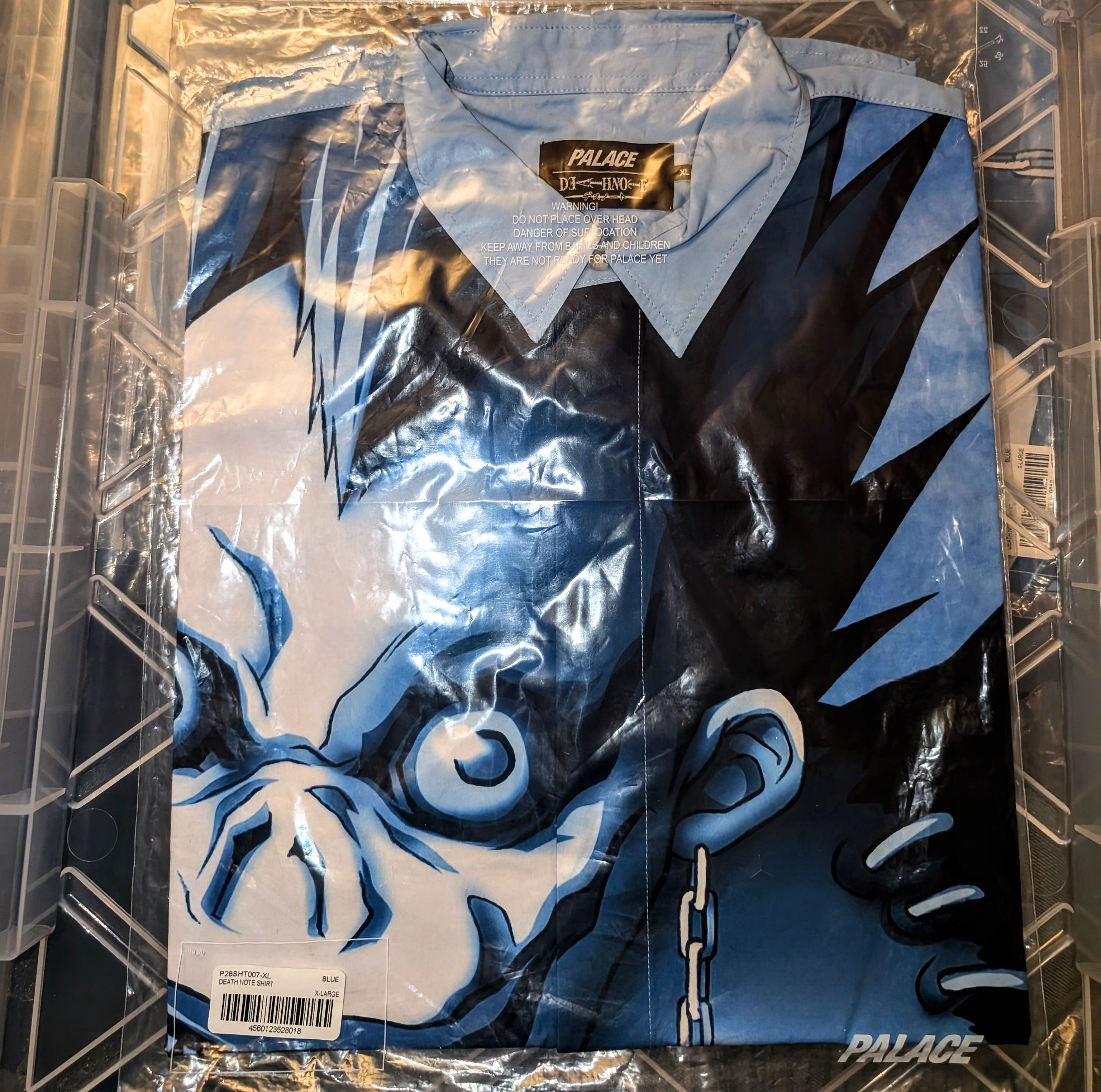 Palace Palace Men's White Death Note Misa Button-Up Shirts Size M