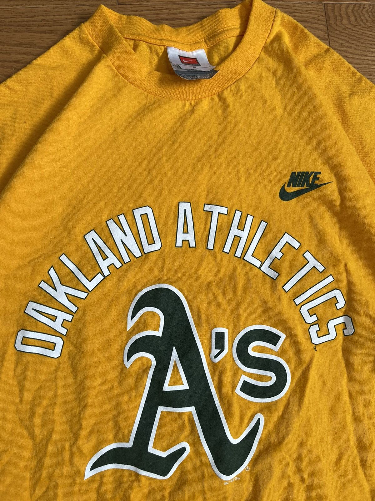 Nike × Vintage Vintage Nike Oakland Athletic’s T Shirt Size US XL / EU 56 / 4 - 2 Thumbnail