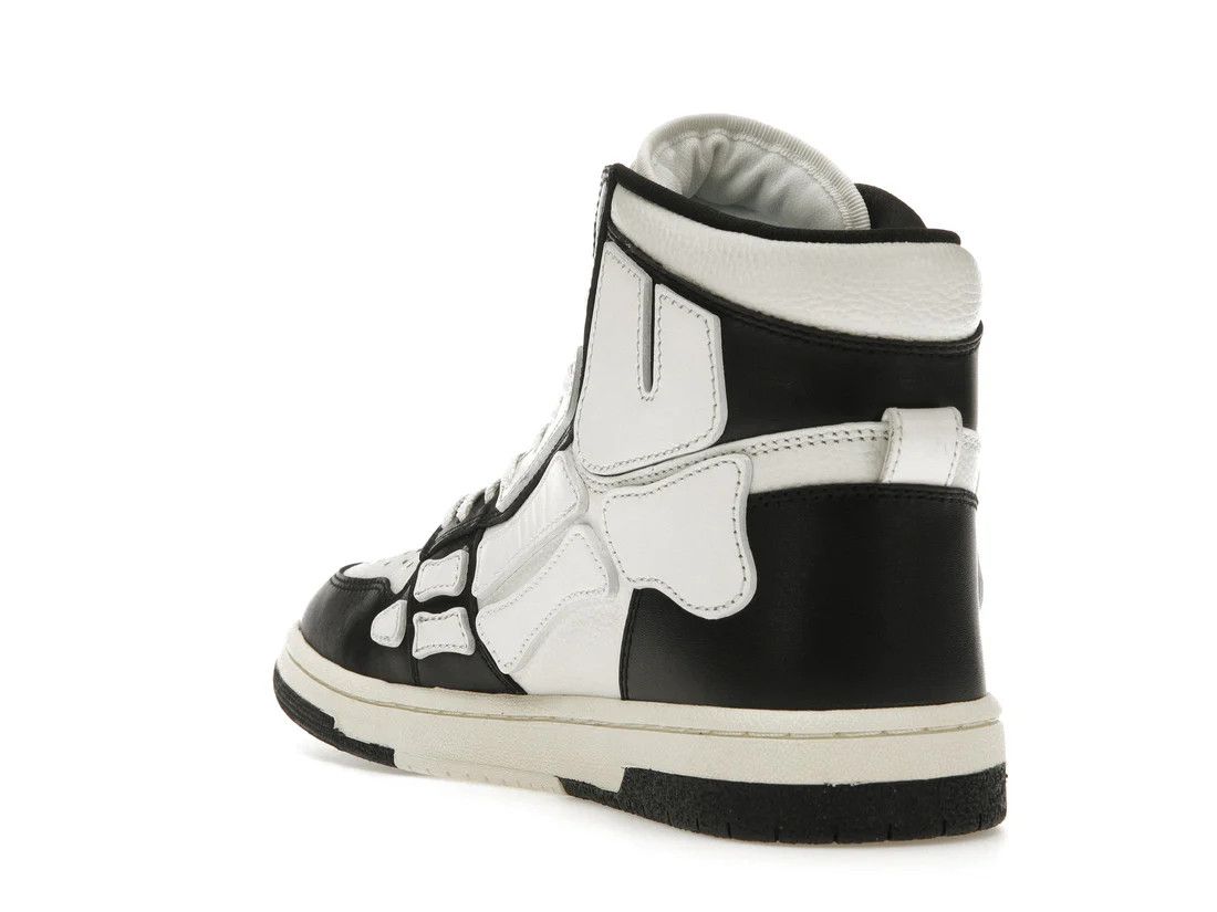 Amiri o1w1db11224 Leather Hi-Top Sneakers in White & Black Size US 10 / EU 43 - 7 Thumbnail