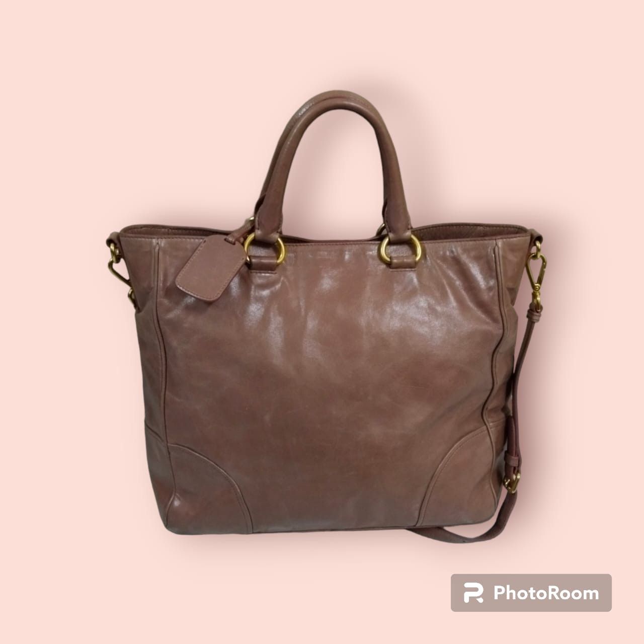 Prada Authentic Prada Vitello Shine Shoulder Bag Size ONE SIZE - 2 Thumbnail