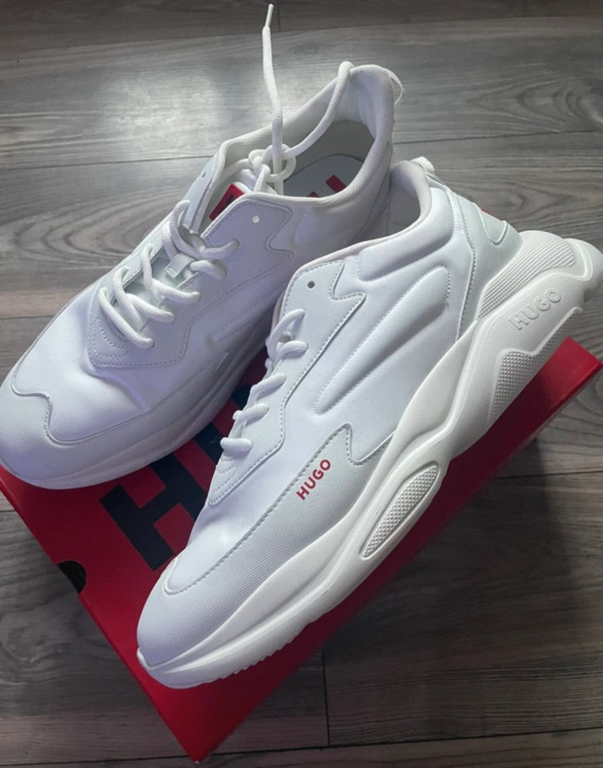 Hugo HUGO Sneakersy 50504799 Biały Size US 15 / EU 48 - 1 Thumbnail